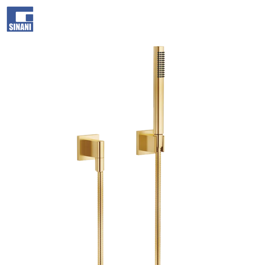 Set dushi Brushed Durabrass, kokë dushi, zorrë dhe mbajtëse