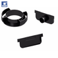 Set plastik Easyline H50 për kanal 110/30, me dalje vertikale Ø100 e zezë