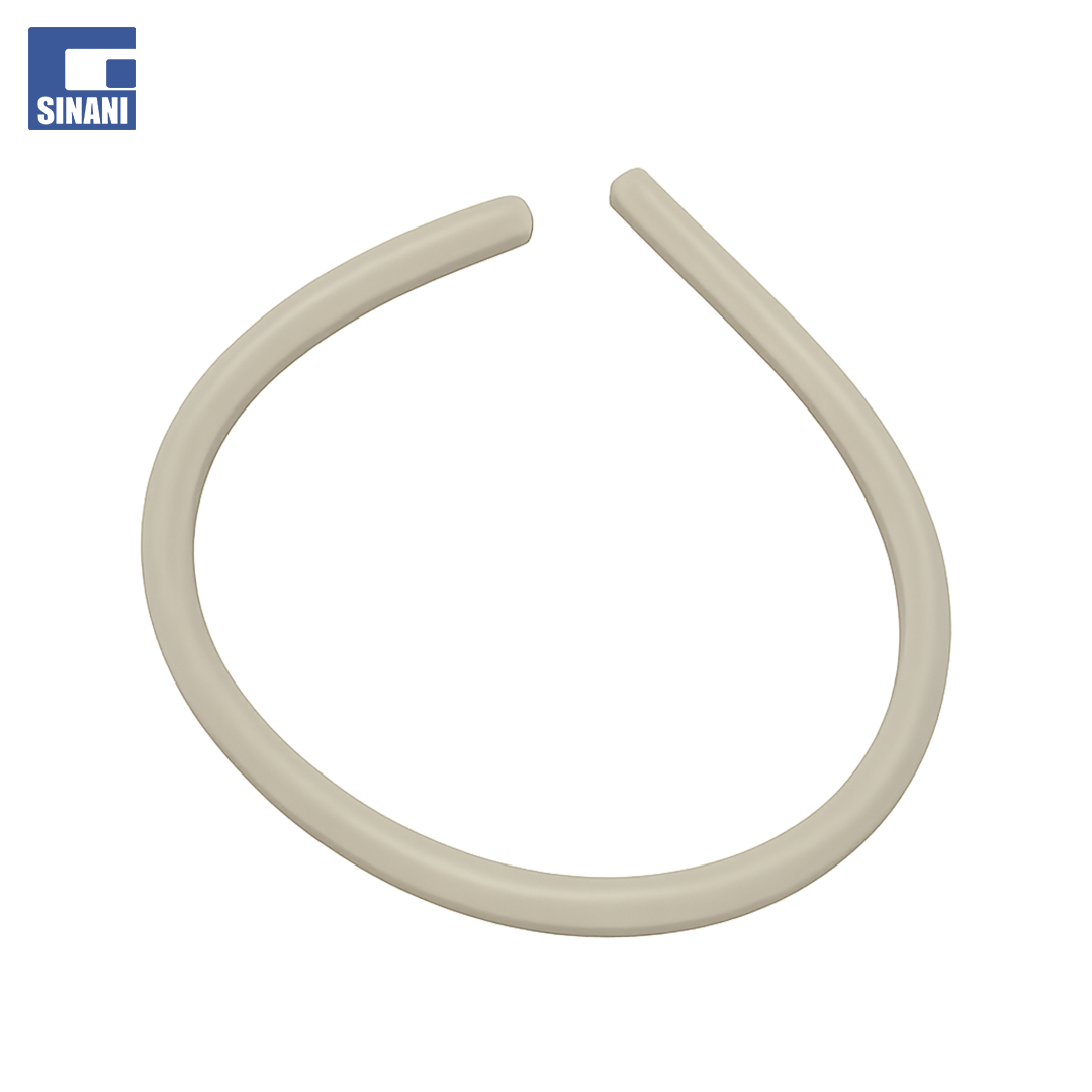 Tub plastik transparent Ø8x4