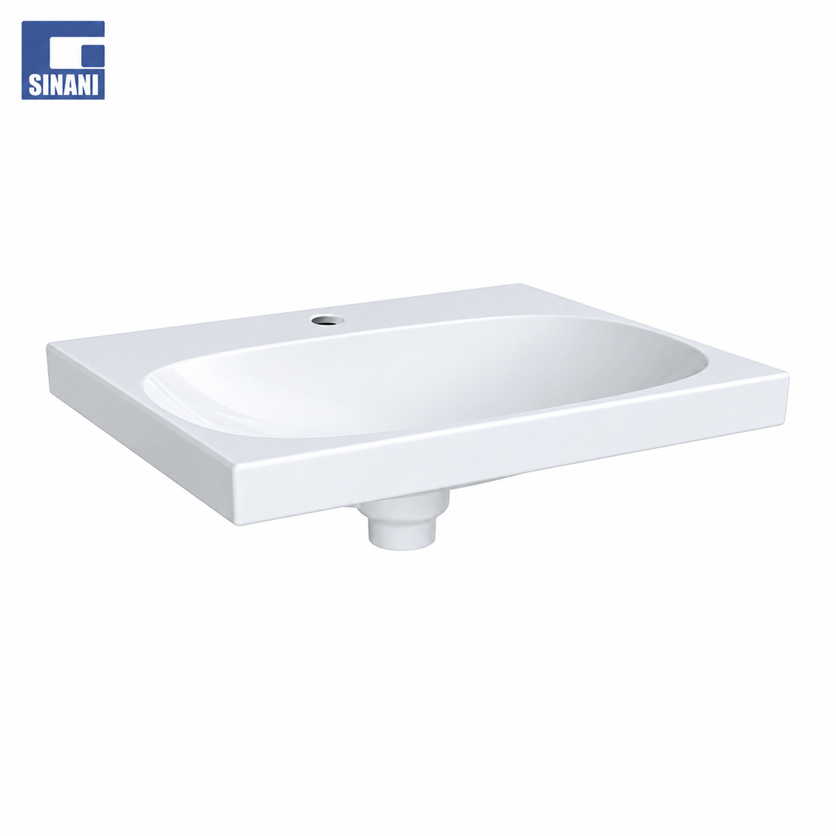 Lavaman për mobilje Acanto WH 60x50 cm (me vrimë grupi) (KeraTakt)