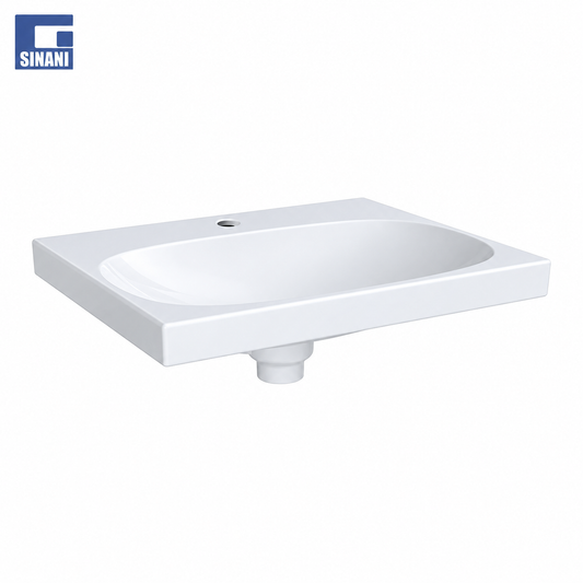 Lavaman për mobilje Acanto WH 60x50 cm (me vrimë grupi) (KeraTakt)