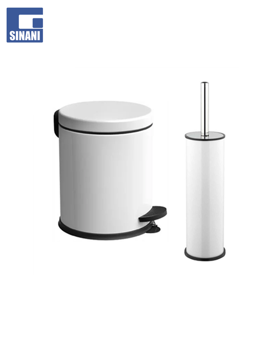Set kosh dhe furçe WC e bardhë