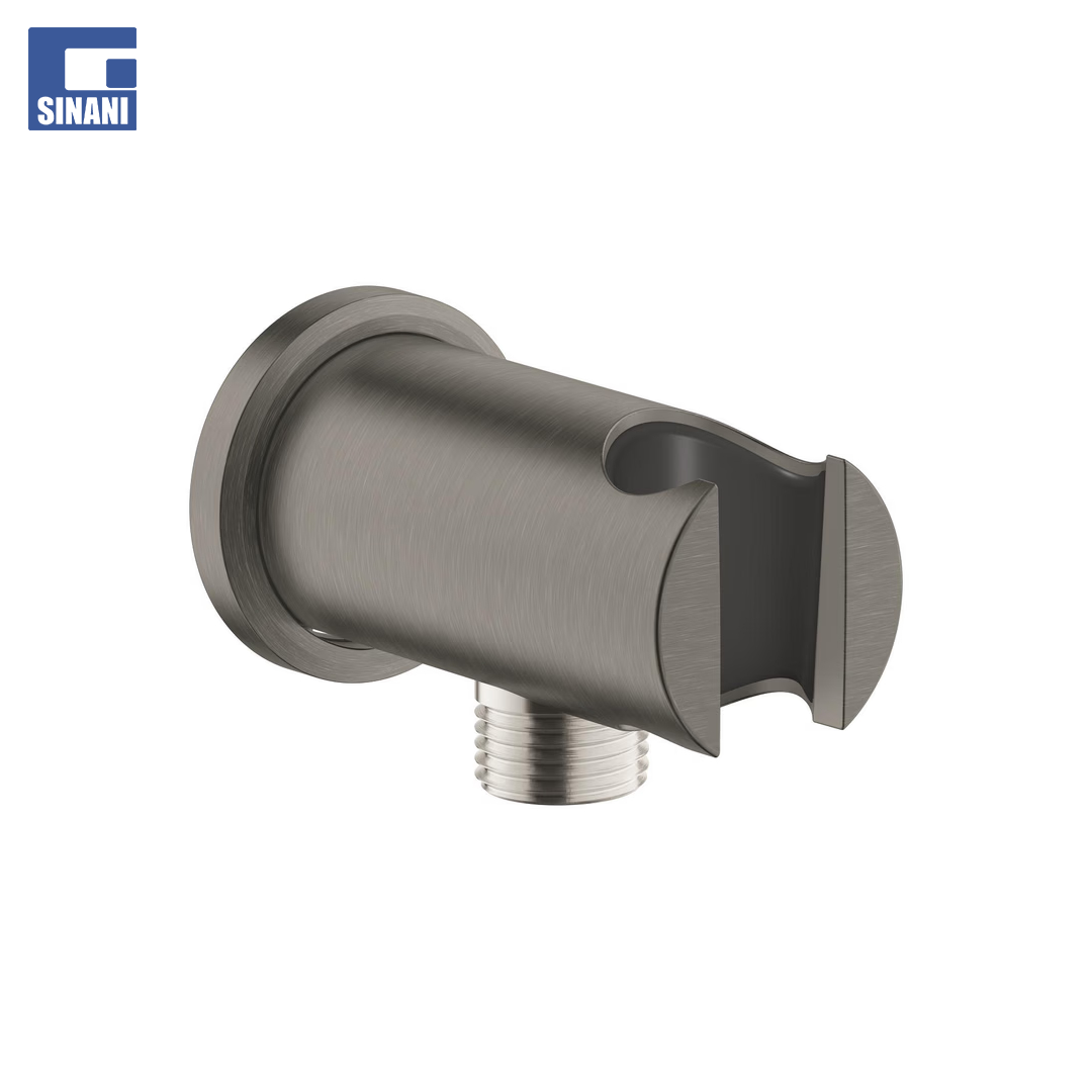 Mbajtëse koke dushi rrethore + dalje Rainshower Hard Graphite