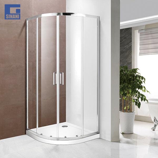 Kabinë dushi harkore Forma me xham transparent me panele kromi
