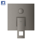 Grup dushi inkaso me devijator Eurocube brushed hard graphite me 3 dalje