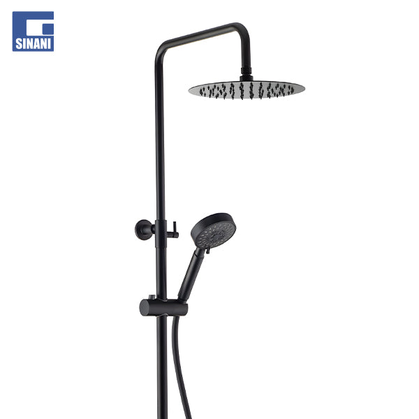 Kollonë dushi me devijator Fusion e zezë mat