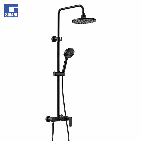 Kollonë dushi me devijator Fusion e zezë mat