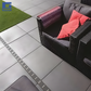 Kanal plastik Slimline me grilë inoksi