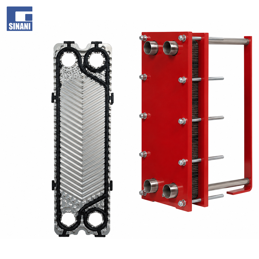 Shkëmbyes nxehtësie Large K3-13 piastra 10bar 2" 120kW