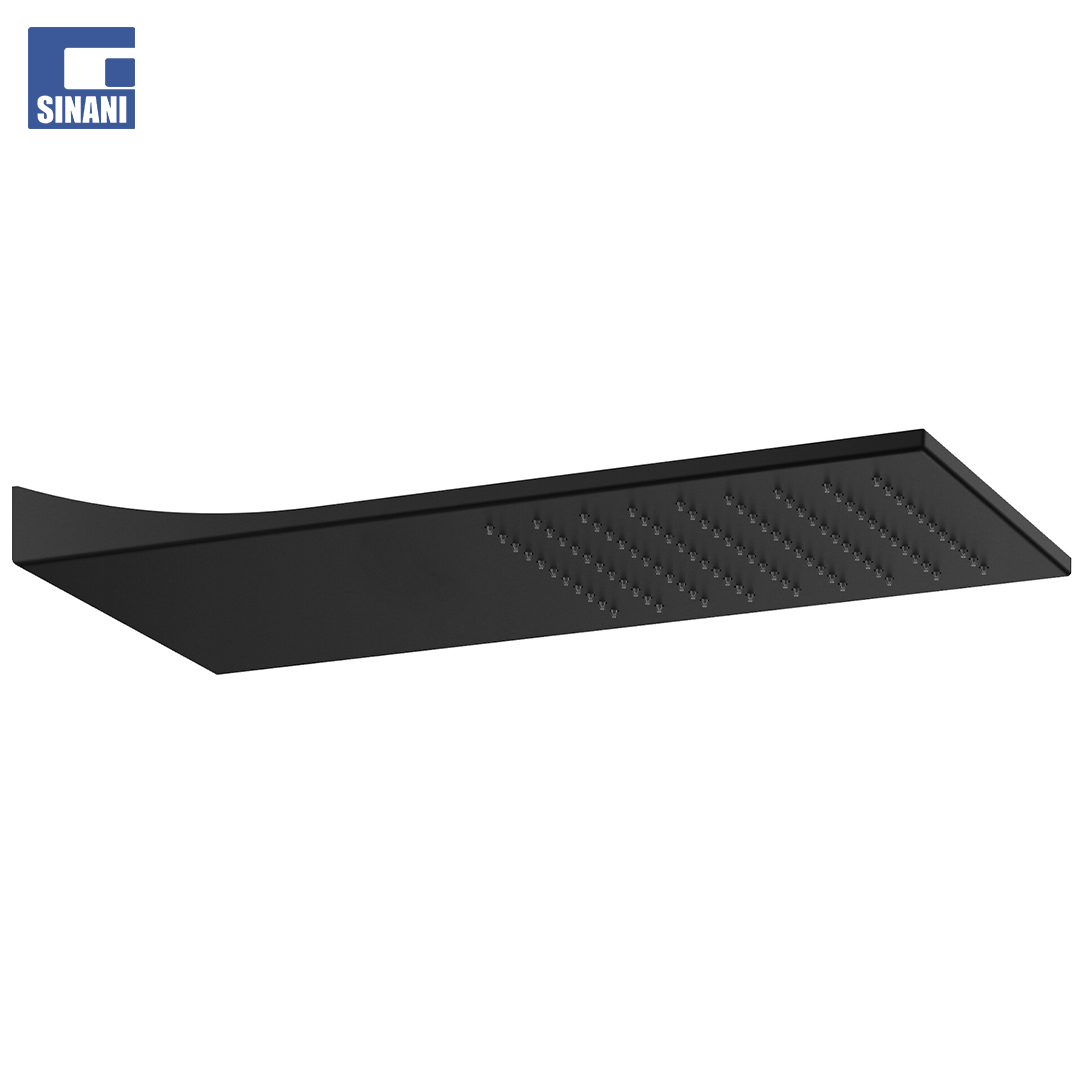 Kokë dushi murale 50x20 Black Mat