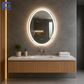 Pasqyrë LED Oval 60x80cm, tre ngjyra, anti-fog IP44