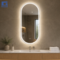 Pasqyrë LED kapsule Oval 50x110cm, tre ngjyra, anti-fog IP44