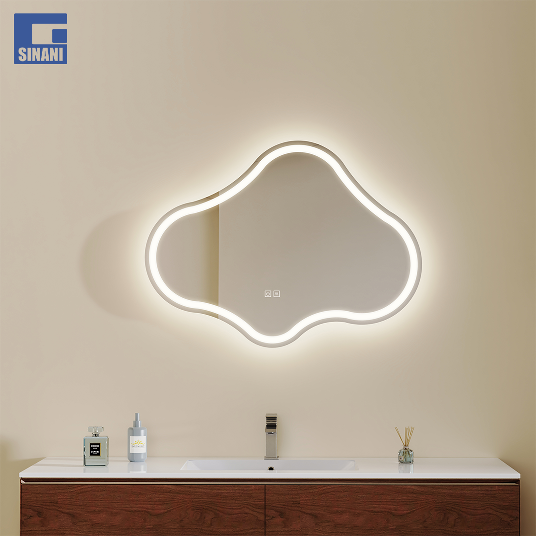 Pasqyrë LED formë reje Shape 60x80cm, me tre ngjyra, anti-fog IP44