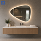 Pasqyrë LED pikë uji Shape 70x50cm, me tre ngjyra, anti-fog IP44