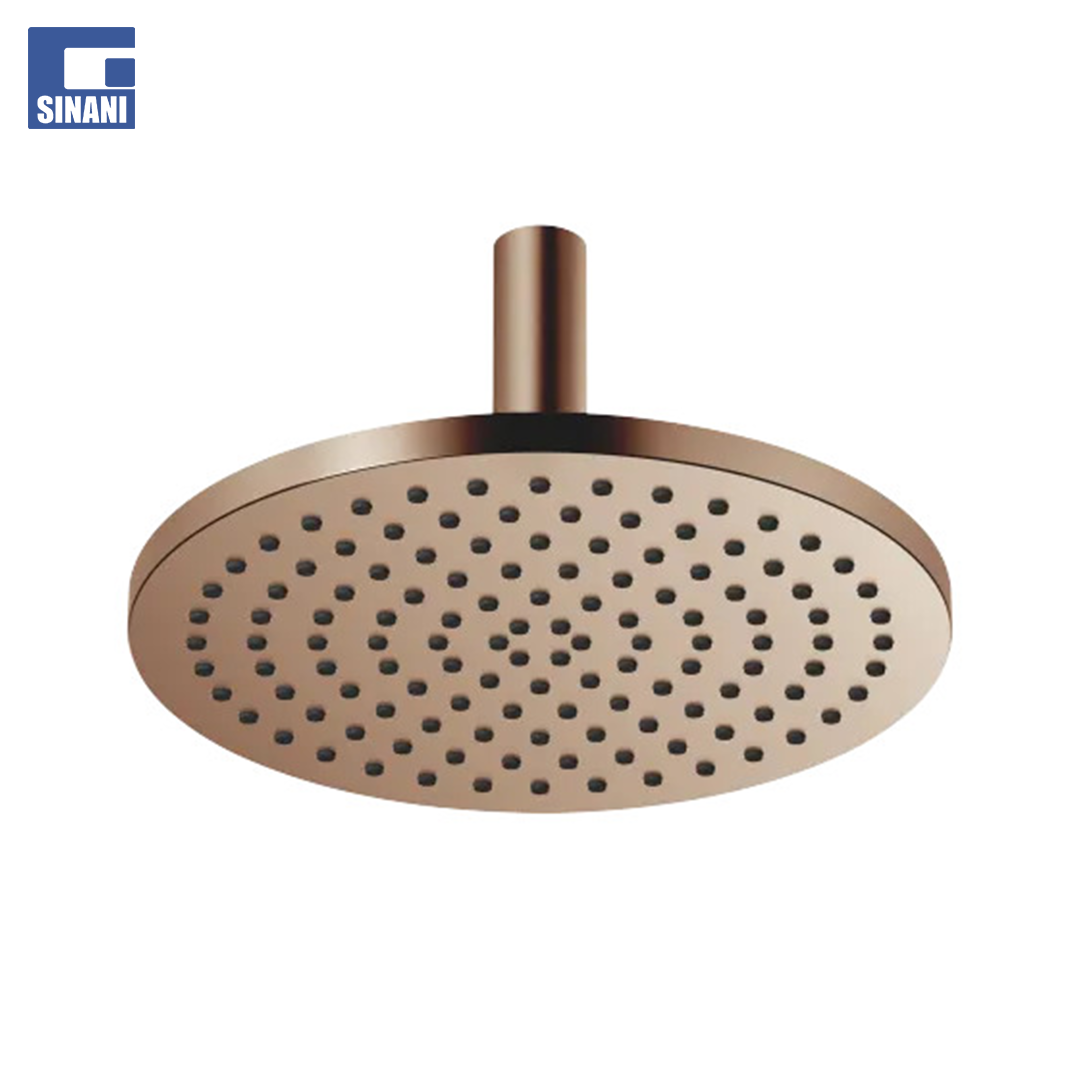 Kokë dushi 30cm me krah tavanor rrethor Brushed Bronze