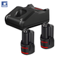 Set 2 bateri GBA 12V  + 1 karikues GAL 12V-40