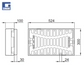 Combipoint PP përmasat 300x500mm piletë për kullim rruge klasi D400