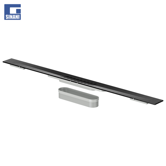 ShowerDrain S+ Profil i zi 800 mm çelik inoks, grilë me vija