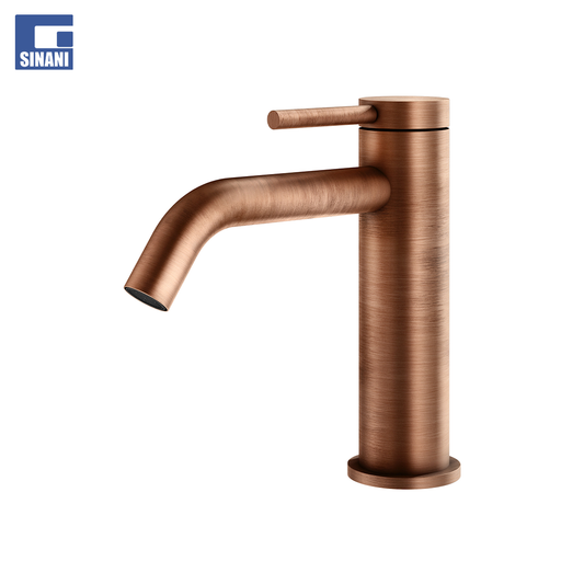 Rubinet për grup lavamani me një levë, pa valvul shkarkimi, Logica Brushed Copper