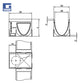 Kanaline çelik i galvanizuar V 300 ACO Multiline