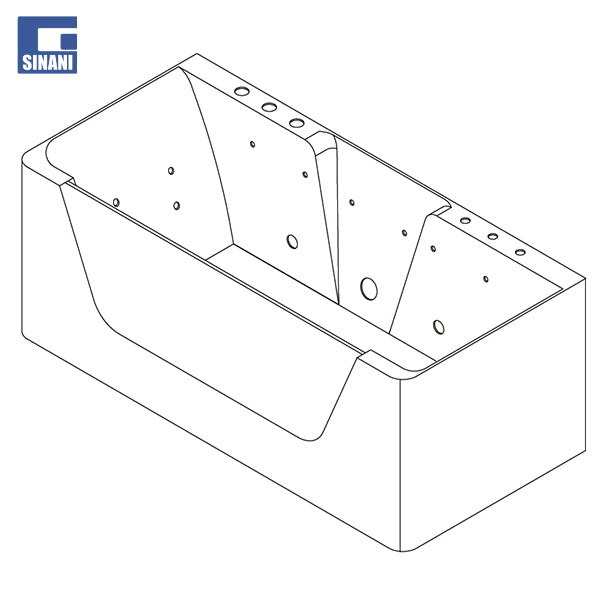 Vaskë me hidromasazh dhe ajërmasazh Rebecca