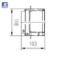 SlotTop Caditoia L per inspektim kanali Euroline V100 W118 H65