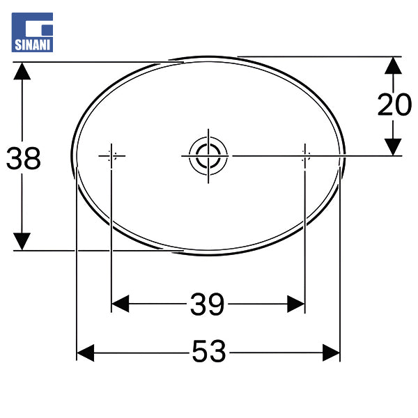 Lavaman mbi mobilje VariForm Ø55 oval