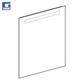Pasqyrë tualeti Option Basic Square 60x70 me ndriçim Led