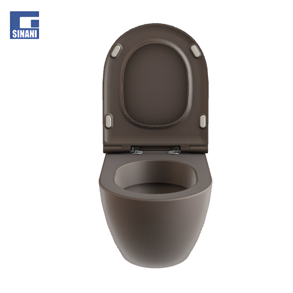 Set tualeti sospezo Easy-Clean Comoda Taupe