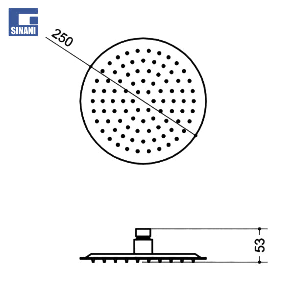 Kokë dushi rrethore Warrior-R