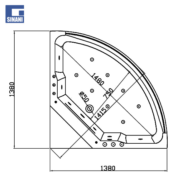 Vaskë me hidromasazh dhe ajërmasazh Nina
