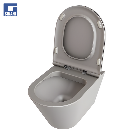 WC sospezo Easy-Clean Forma ASH me kapak WC-je soft close