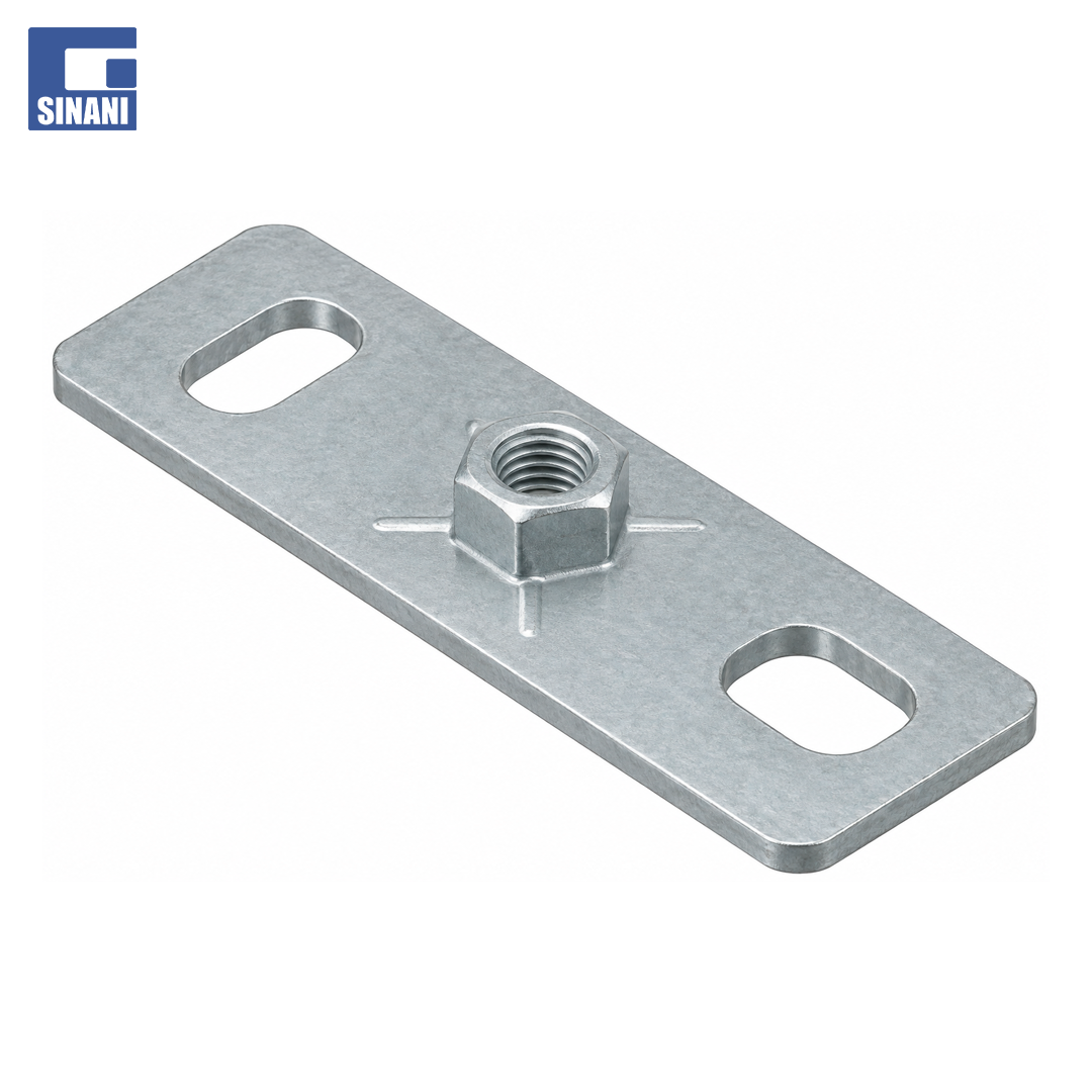 Pllake fiksuese muri M16 120x40x4 e zinguar