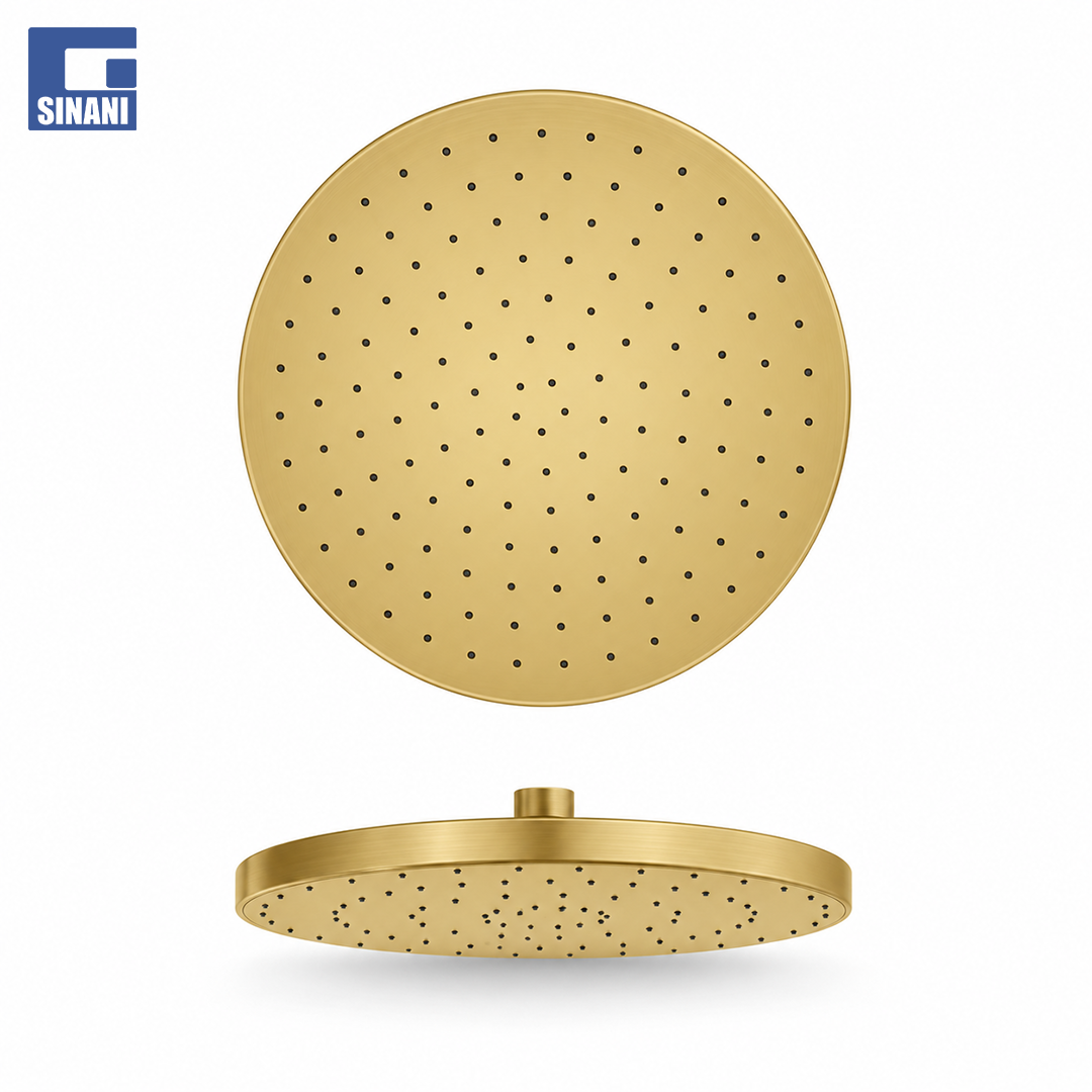 Kokë dushi rrethore Brera Brushed Gold