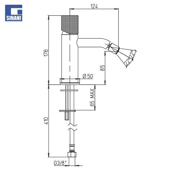 Grup bideje Cox Grip (pa piletë)