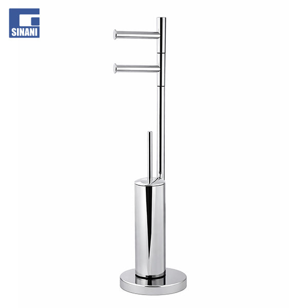 Set 3 në 1 furçë WC-je me mbajtëse letre higjienike dhe mbajtëse rezerve