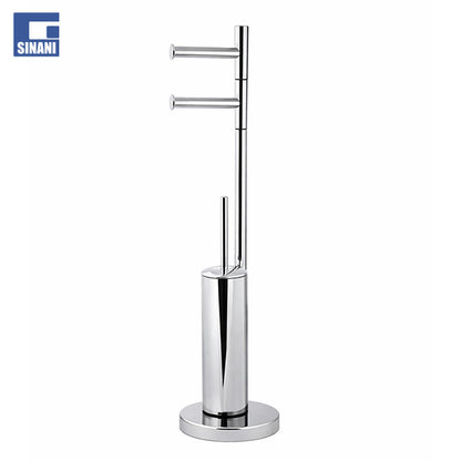 Set 3 në 1 furçë WC-je me mbajtëse letre higjienike dhe mbajtëse rezerve