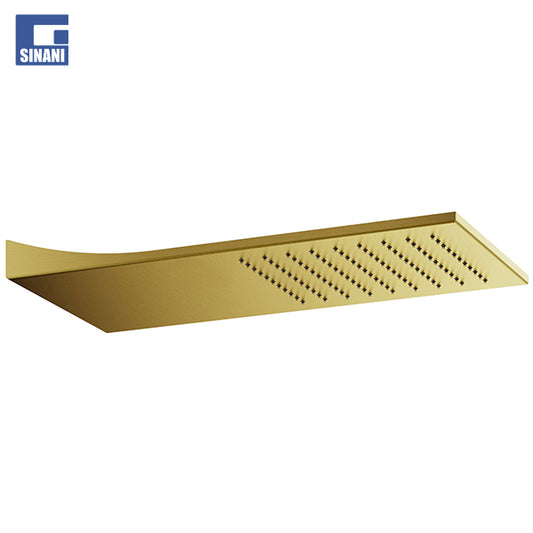 Kokë dushi murale ujëvare Brushed Gold
