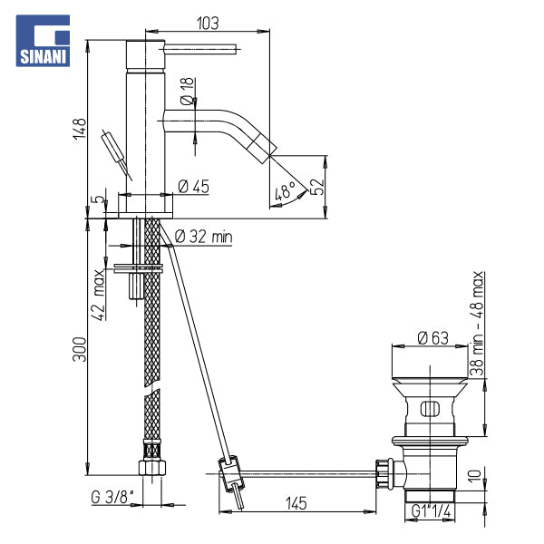 Grup lavamani Cox Small