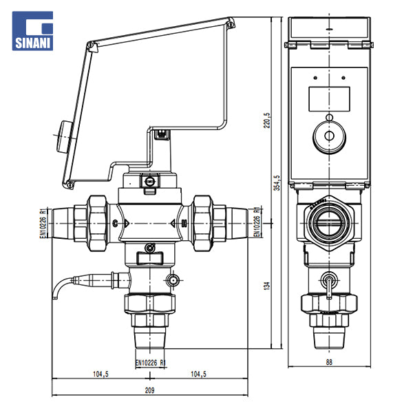 Valvol mishelimi elektronike me dezinfektim termal Legiomix