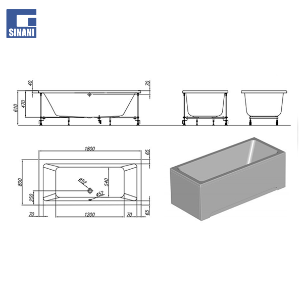 Vaskë me hidromasazh Elektra