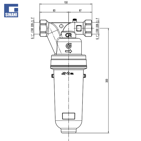 Filtër antikalkare elektrolitik me magnet