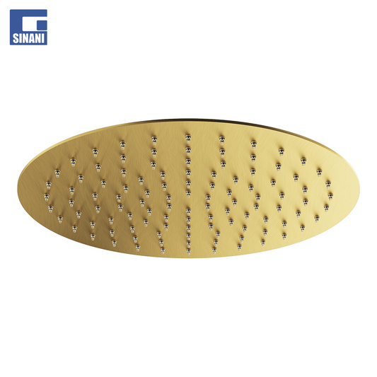 Kokë dushi rrethore Brushed Gold