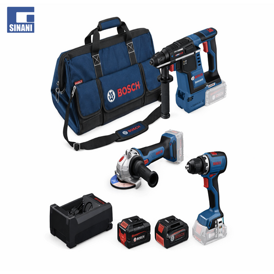 Set me vegla pune trapan GSR, smerilues GWS dhe matrapik GBH