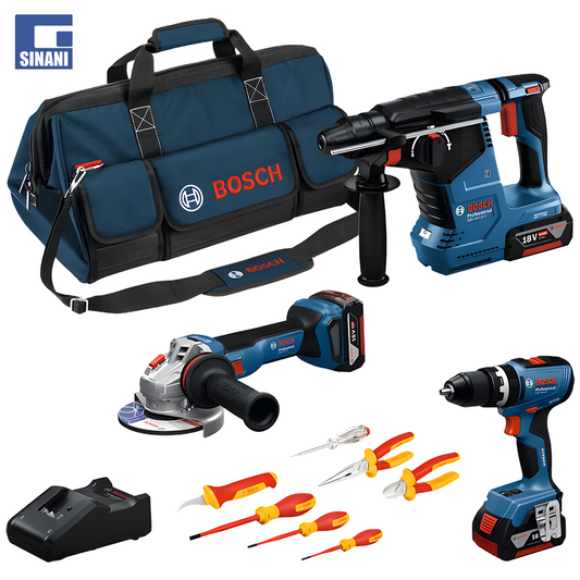 Set me vegla pune trapan GSB, smerilues GWS dhe matrapik GBH