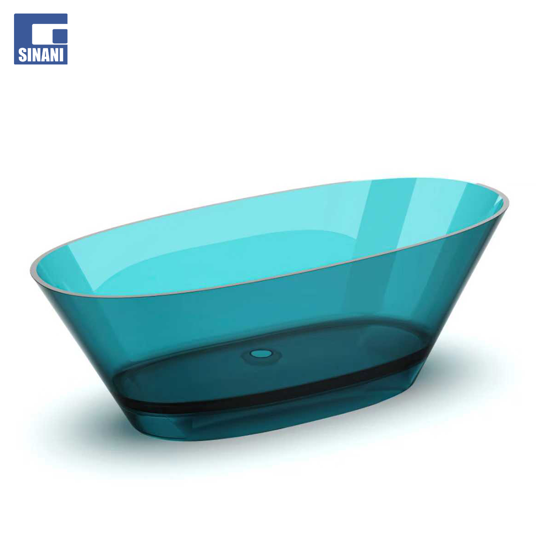 Vaskë transparente Margot Aqua Blue
