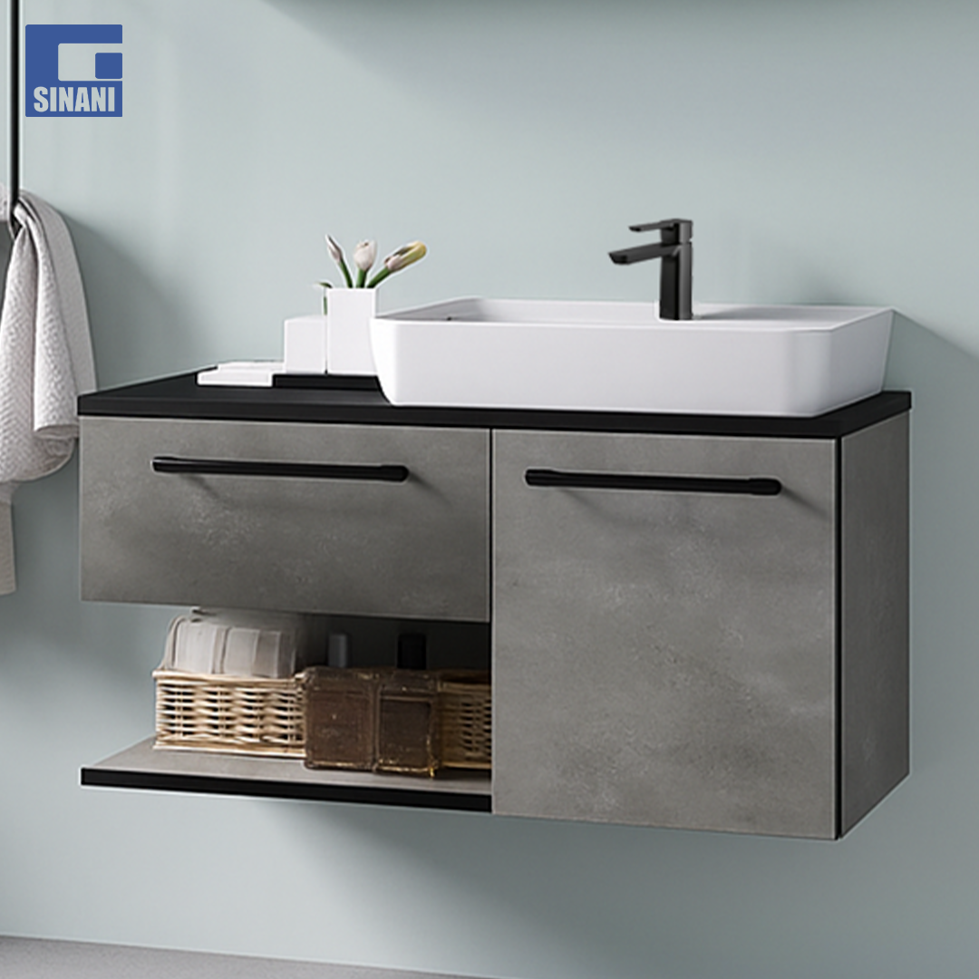 Mobilje tualeti Piramit Retro Silver/Black