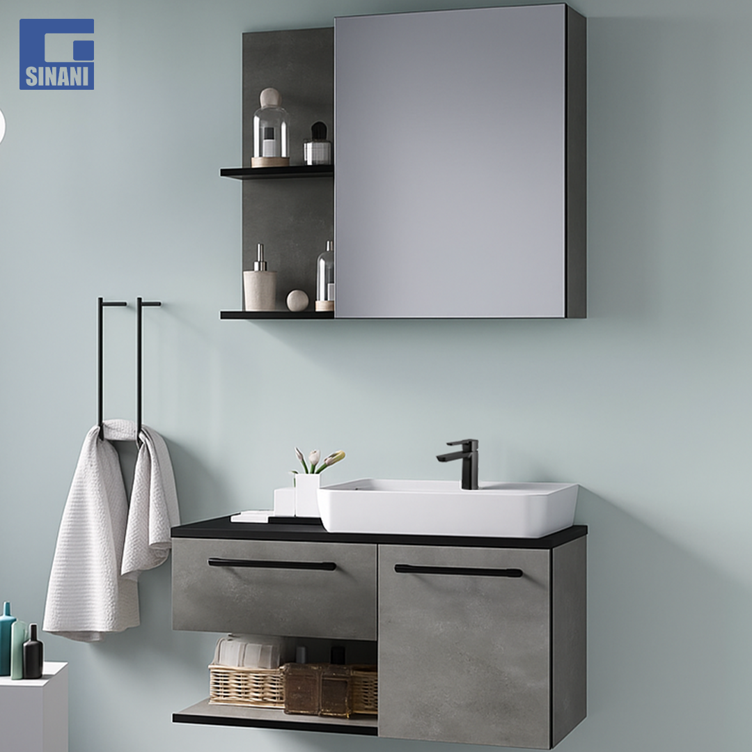 Mobilje tualeti Piramit Retro Silver/Black