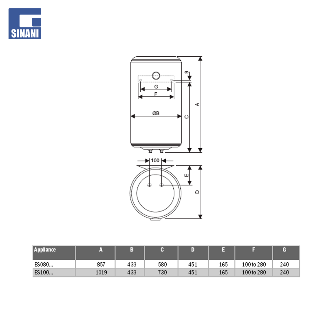 Bolier horizontal Tronic1000