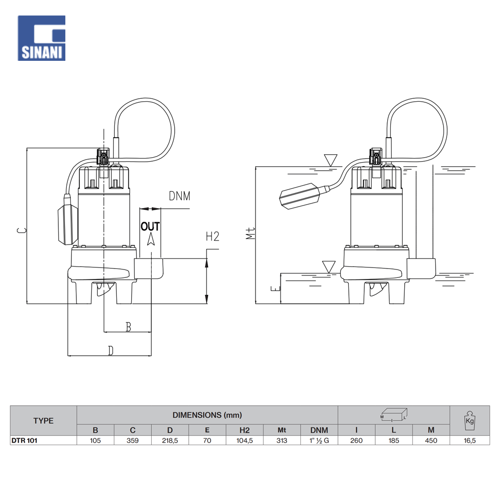 Pompe grirese DTR101 G